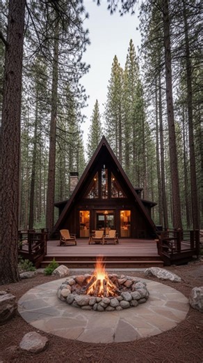 7 Stunning A-Frame Tiny Homes with Breathtaking Forest Views 🏠🌲 #home #homedecor #interiordesign