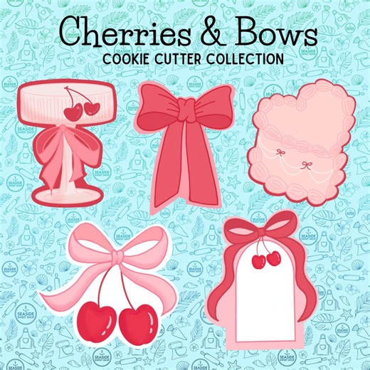 Cherries & Bows, Cherry First - Cookie Cutter Collection - Etsy