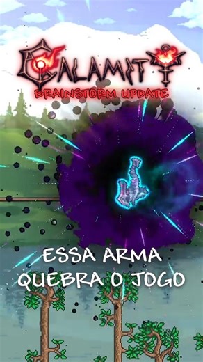 Essa NOVA ARMA QUEBRA o Calamity Brainstorm update #terraria #calamity #shorts