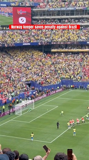 🇳🇴Norway keeper saves penalty against Brazil 🇧🇷 Round of 16 | #fifaworldcup2026 #norway #brazil