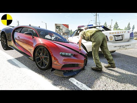 GTA 5 Realistic Crash Deformation Vehicle Physics Vol.7
