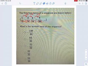 Intermediate Algebra: Sequences and Patterns -- 1