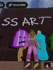 Secret Staycation Art in Spray Paint! [Roblox]