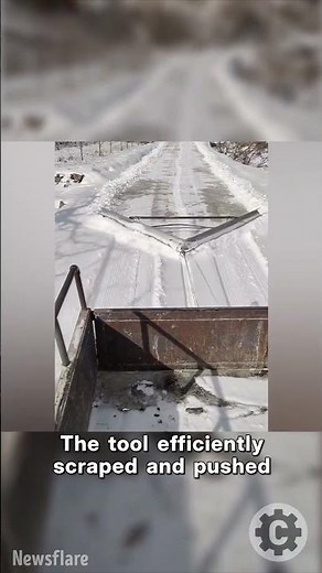 Genius Homemade Snow-Clearing Tool in Action! East China Villager Hack