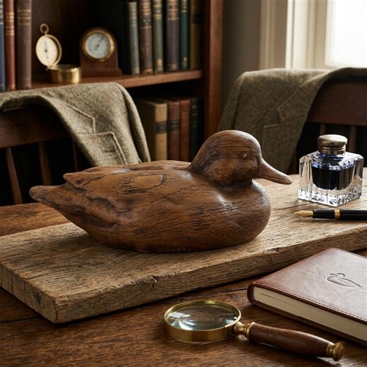 Rustic Duck Figurine Home Decor Statue Brown Resin Animal Sculpture for Living Room Shelf Accent Minimal Farmhouse Style - Etsy