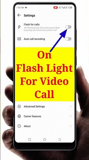 Video call me flashlight kaise jalaye | On flash light for vidio call #vidiocall #flash #shorts