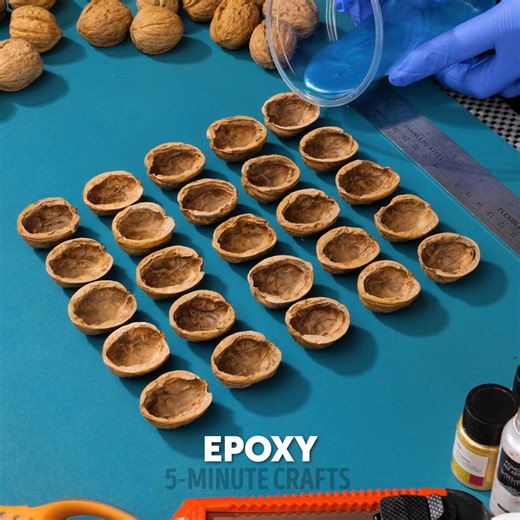 Tiny Nut Shell, Big Time: Epoxy Clock Tutorial #diy | 5-Minute Crafts SHORTS