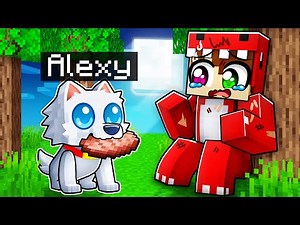Jugando como un BEBÉ LOBO en Minecraft! 👶🐺