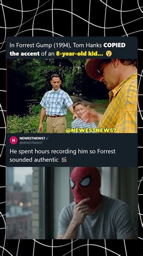 In Forrest Gump (1994), Tom Hanks COPIED an 8-year-old’s accent 😮