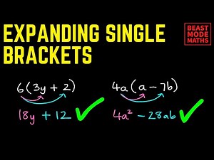 Expanding (multiplying out) Single Brackets