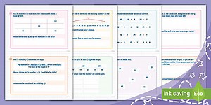 Addition and Subtraction Mastery Cards (Ages 6 - 7)