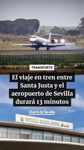 La conexión ferroviaria entre la estación de Santa Justa y el aeropuerto de Sevilla se realizará "en menos 13 minutos" con la alternativa elegida por el MInisterio de Transportes, que se someterá a información pública para recibir alegaciones. Este es el tiempo de viaje previsto, frente a los 35 minutos del autobús y los aproximadamente 20 minutos del vehículo privado, según las condiciones del tráfico. Así lo ha precisado la Subdelegación del Gobierno este viernes tras el anuncio de la vicepres