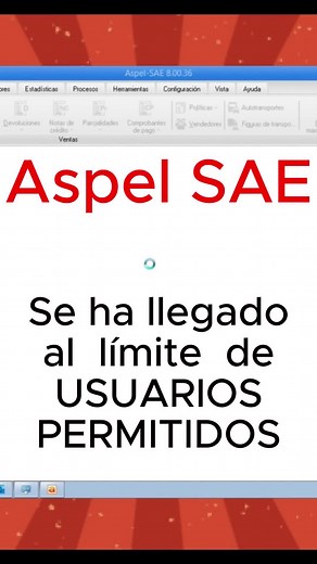 Solución al ERROR se ha llegado a LÍMITE de USUARIOS PERMITIDOS sistemas aspel SAE, COI, NOI #tips #aspel