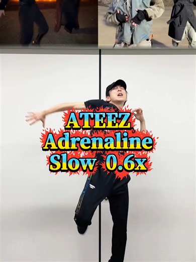 こちらもアップしとくね！🔥繰り返しゆっくり練習してね！ むっちゃ楽しいよ！😍 ATEEZ 'Adrenaline' Dance Tutorial Mirrored Slow 0.6x 🫀🤯 ダンス解説♪反転ミラー✨ゆっくり簡単練習 #ATEEZ #Adrenaline #DanceTutorial #ダンス解説 #ATINY