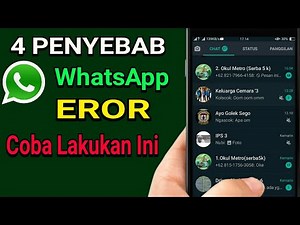 4 Penyebab WhatsApp Eror