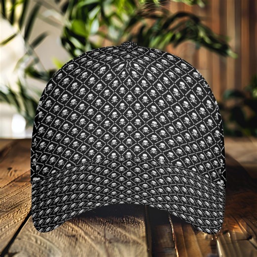 Pirate Skulls Hat Skull Crossbones Baseball Cap Snapback Hats Gift All Over Print - Etsy