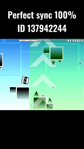 perfect sync in gd 100% #geometrydash #gd