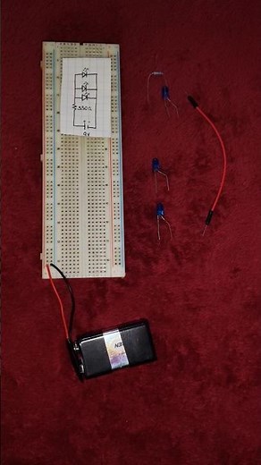 Cómo conectar leds en paralelo en protoboard #ingenieria #electricidad #electronica