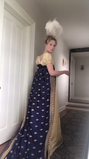 Dressing Up in a French Court Gown: A Regency Fashion Transformation