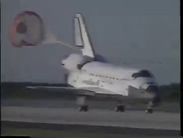 17 April 1993. 11.37.19 UTC/GMT. Landing of STS-56, NASA Space Shuttle Discovery. The primary payload was the Atmospheric Laboratory for Applications and Science-2 collecting data on the relationship between the sun's energy output and Earth's middle atmosphere.