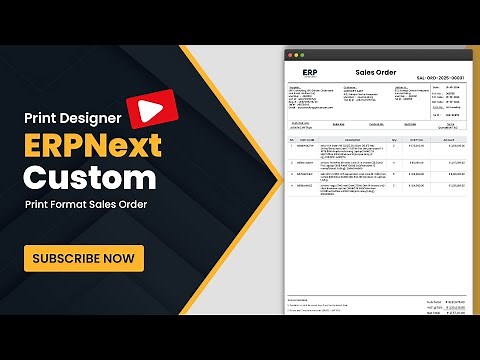 ERPNext Print Designer Tutorial | Simplify Custom Print Format Creation