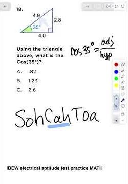 How to do some basic trig to pass your math test #ibew #testprep