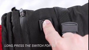 Winter Rechargeable Heated Motorcycle Gloves: Snow Work Thermal Heating Gloves for Man Woman - Touch Screen Windproof Waterproof Warming for Outdoor Skiing Riding Driving Black (M, 3-Red Black)