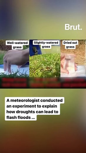 This experiment shows how droughts lead to flash floods … | Brut