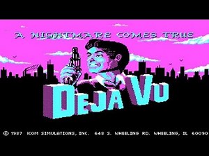 Deja Vu gameplay (PC Game, 1985)