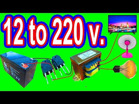 How to make to 12v to 220v inverter transformer inverter 12v to 220v 1000w by transistor