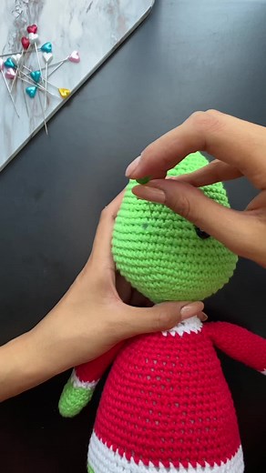 Crochet Grinch Amigurumi for Christmas