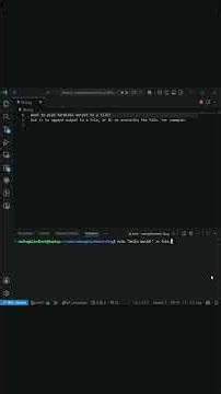 Append or overwrite a file from the bash terminal #coding #bash #vscode