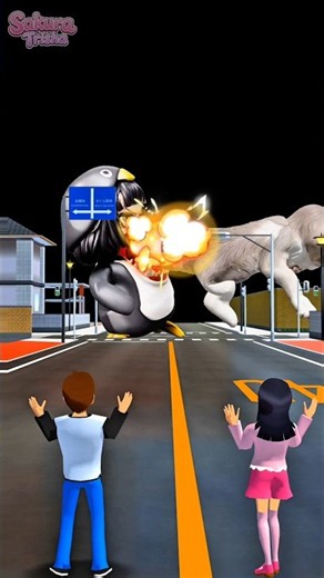Yuta Mio Panik! Ada ANOMALI RAKSASA Yang Bertarung Di Kota Sakura #sakuraschoolsimulator #games