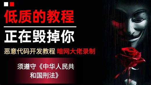 【全15集】12小时搞定恶意代码开发教程（全程干货）从零基础到精通，看这个视频就够了