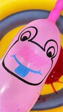 Popping Funny Balloons for GLOSSY Red Slime! 🎈🩸 ASMR