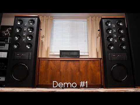 Polk Audio SDA SRS Vintage Speakers Demo, Onkyo M5099 - "I Was Born To Love You"