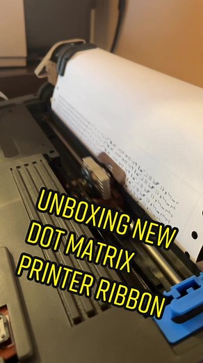 Testing New Dot Matrix Printer Ribbon | Unboxing & Setup
