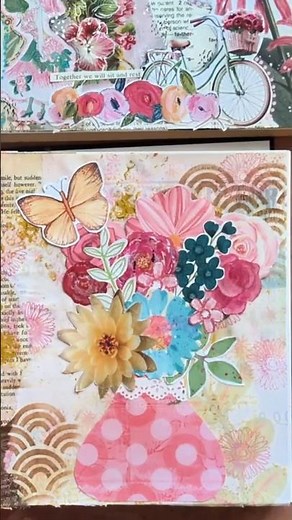 Easy Flower Collage Art with Paper Scraps & Printables Short