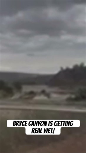 Bryce Canyon: Flood, and Road Washout. 8/25/2026. #viewerengagement #flooding #brycecanyon #rain