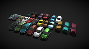 Generic Passenger Car 3D Models Pack - Buy Royalty Free 3D model by 3DDisco