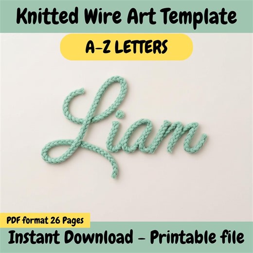 Printable Wire Art Letter Templates: Cursive Alphabet in Uppercase and Lowercase and Font Guides - Etsy Australia