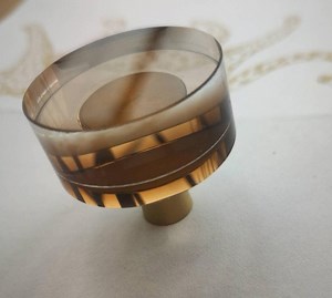Coffee Brown Ombre Lucite Cabinet Pull: Mid-century Modern Gold Handle - Etsy