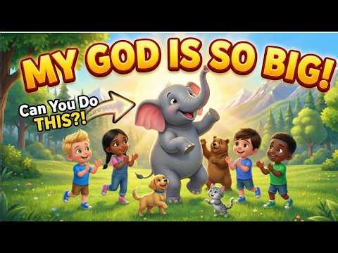My God is So Big, So Strong, and So Mighty | Christian Kids Song by Happy Praise Kid | Sing Along