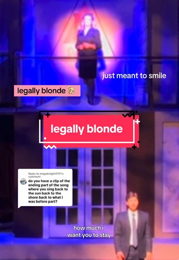Replying to @megaknight9191 well yesssss! a veryyyy emotional ending of Legally Blonde 😭😭 #legallyblonde #legallyblondethemusical #ellewoods #theatretok #musicaltheatre
