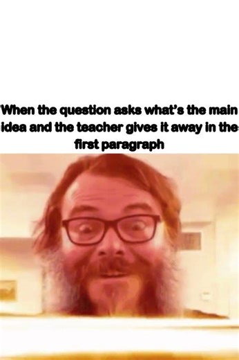 “The main idea is in the first paragraph”