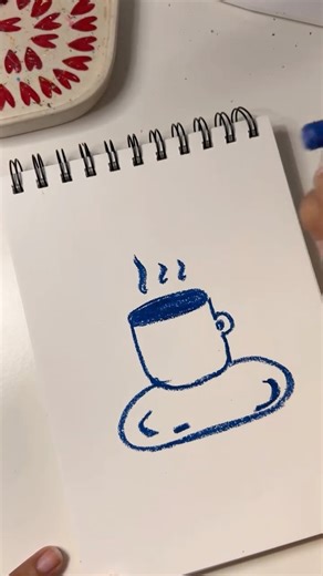 PastelPotatu on Instagram: "Day 9. ☕️ I only had this much in me today to draw a cup! Join me on this 30-day mini art journey 🌼 #oilpastel #oilpasteldrawing #oilpastelart #dailydrawing #doomscrolling {art therapydrawing artistofinstagram therapy mentalhealth fun hobbies doodling overthinking simpleart cutedoodles artjourney}"