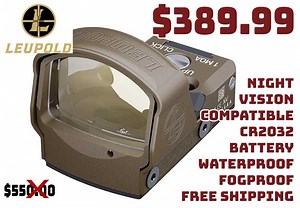 Leupold DeltaPoint Pro 2.5 MOA, Night Vision-Comp Demo $389.99 FREES&H