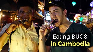 WARNING: GRAPHIC I just ate bugs on the streets of Siem Reap, Cambodia with my new local friend, Lonh. Hairy tarantulas (spiders), giant crickets and juicy scorpions. Believe it or not, bugs are a popular street food in many places in South East Asia, especially Cambodia.... COULD YOU EVER DO IT? Or have you done it before? Comment your thoughts below. Follow Drew Binsky for daily travel videos, and check out my FB group Travel Through Live Videos to watch and share live travel videos around the