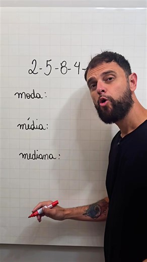 Aprenda a calcular moda, média e mediana #matematica #educação | Profdombrauskas Matemática