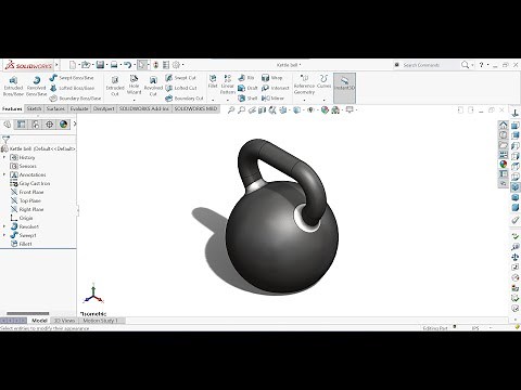 Solidworks Tutorial: CSWA Sample Problem | Kettlebell